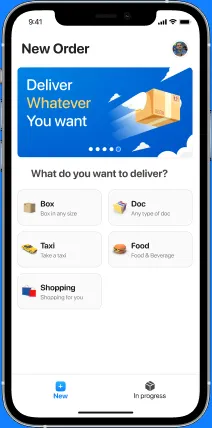 delivery management software client app
