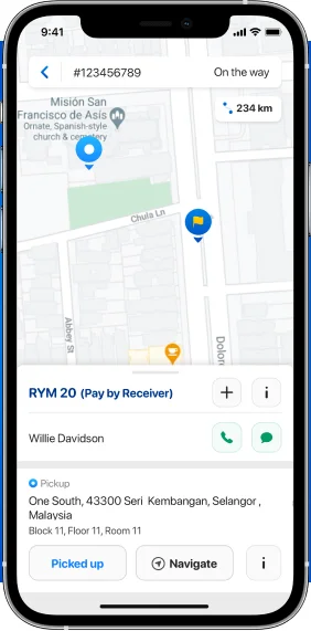 delivery management software driver app