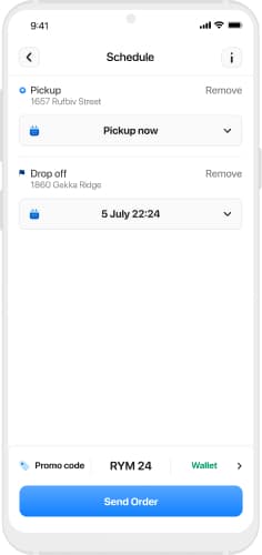 Scheduling Delivery in the Onro Customer App