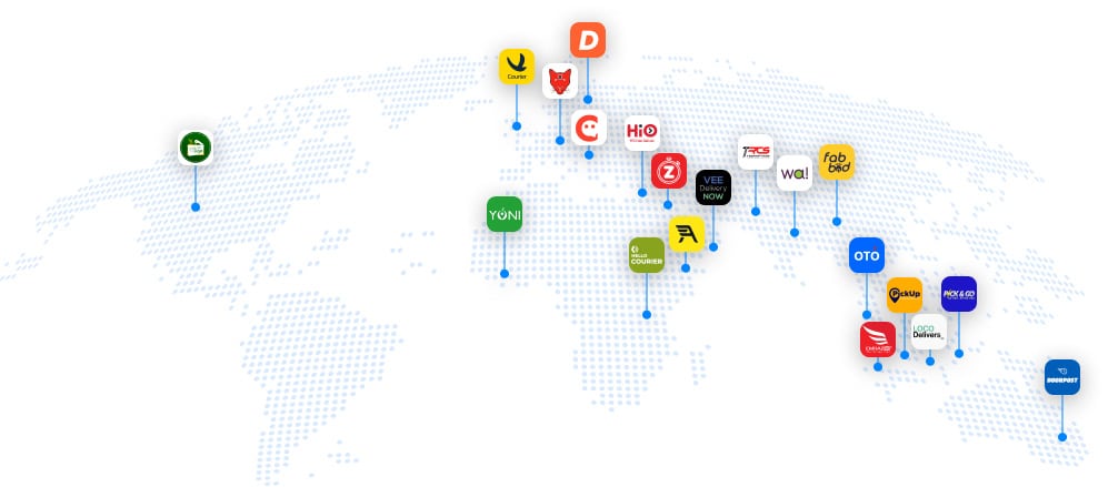 Onro Customer map view around the world