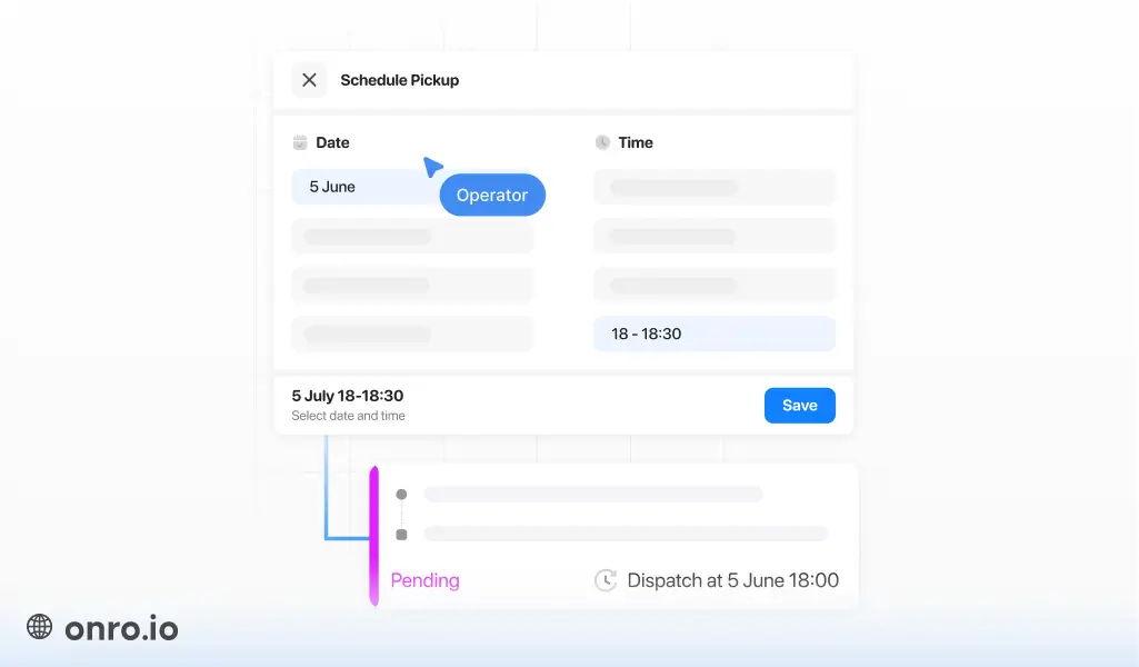 This scheduling feature will help you schedule your delivery orders to be done in same or next day.