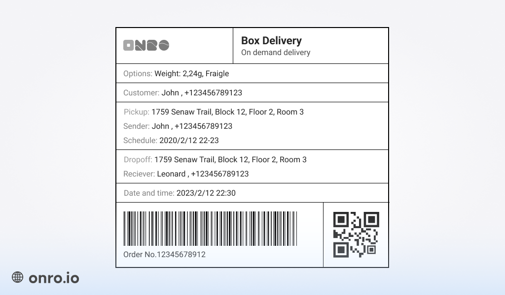 Shipment label and barcode scanning is a feature for parcels tracking in parcel tracking software.