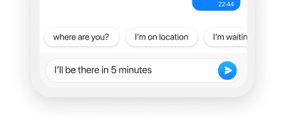 Customers and drivers can communicate in real-time using the real-time chat feature.