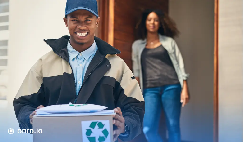 Eco-friendly practices for courier services.