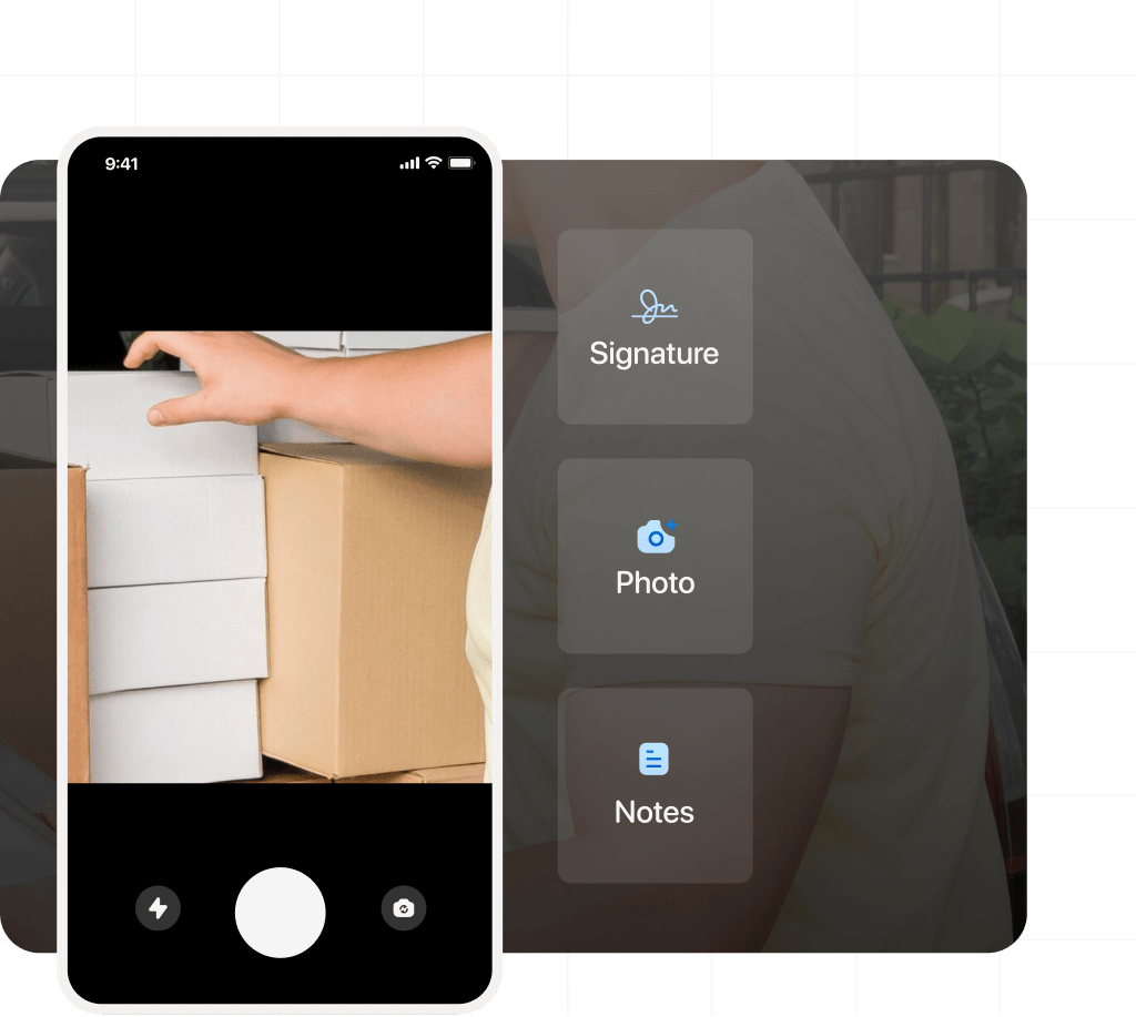 onro courier management software provides feature to get proof of pickup