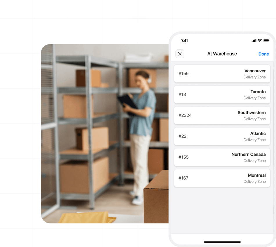the ability of onro courier delivery system to sort parcels based on zone and routes