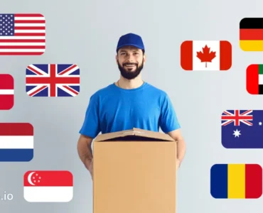 This image shows the best countries to start a courier business.