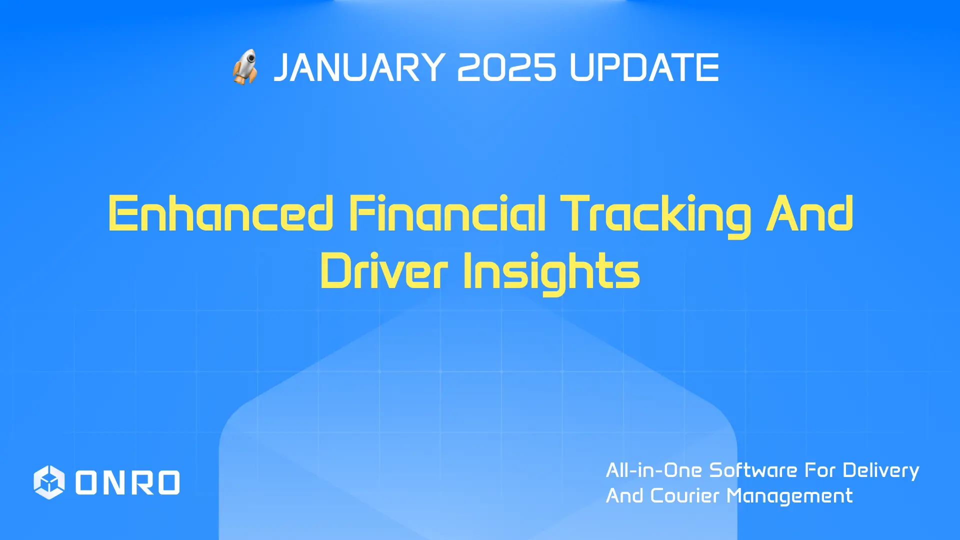 This image shows the title of the January 2025 product update.