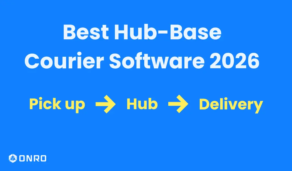 This image shows the title of best courier software for hub-base operations.