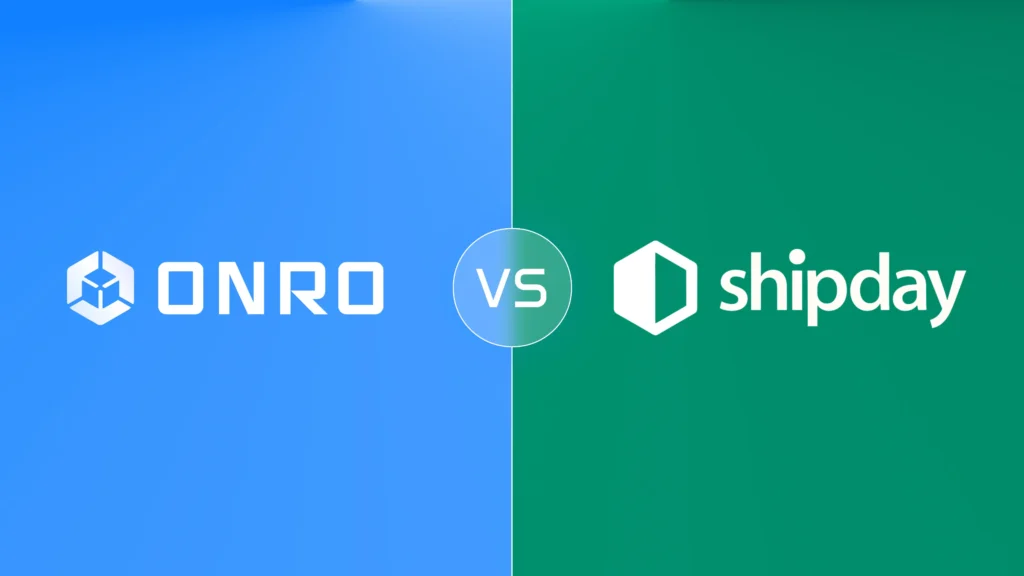 This image shows Onro and Shipday logos.