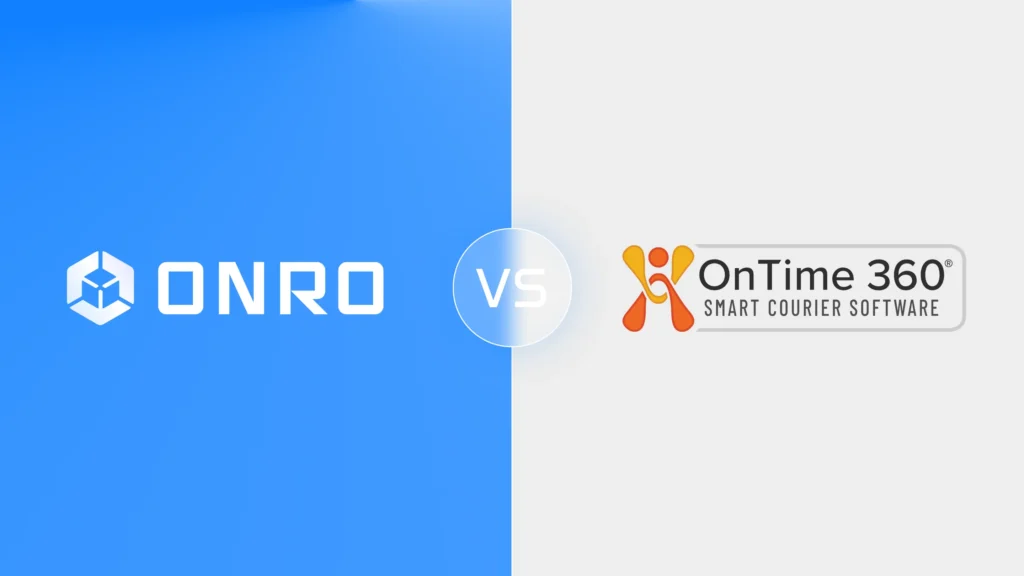 This image shows Onro's logo in the left side, and OnTime 360 logo in the right.